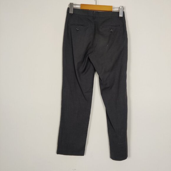 Calvin Klein Boys Formal Pants Size 10 Regular Fit Black Wool Rayon Simple Warm - Picture 4 of 4